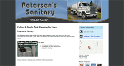 Desktop Screenshot of petersenssanitaryinc.com